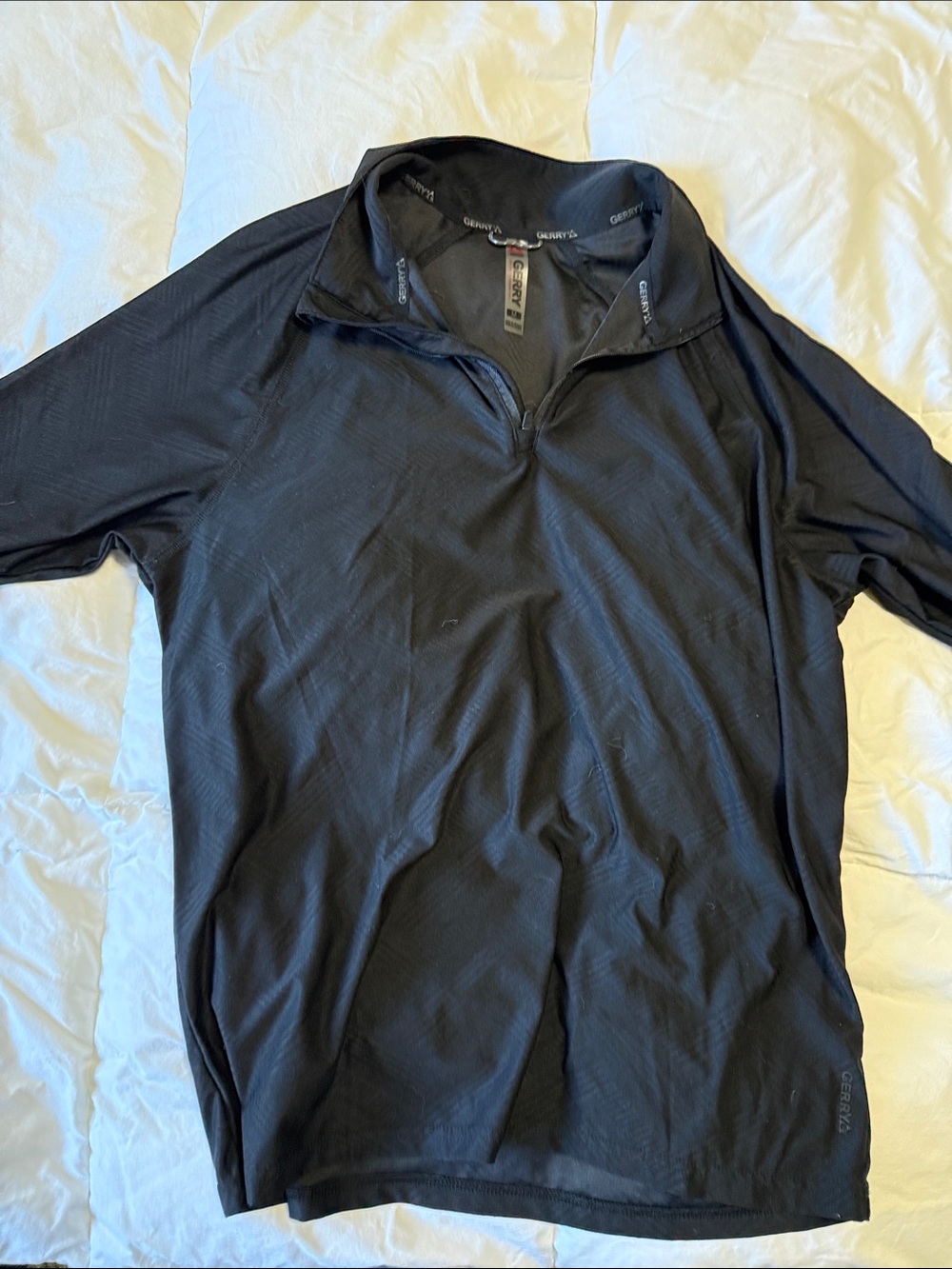 Black Half-Zip Performance Pullover Jacket - Performance Fit